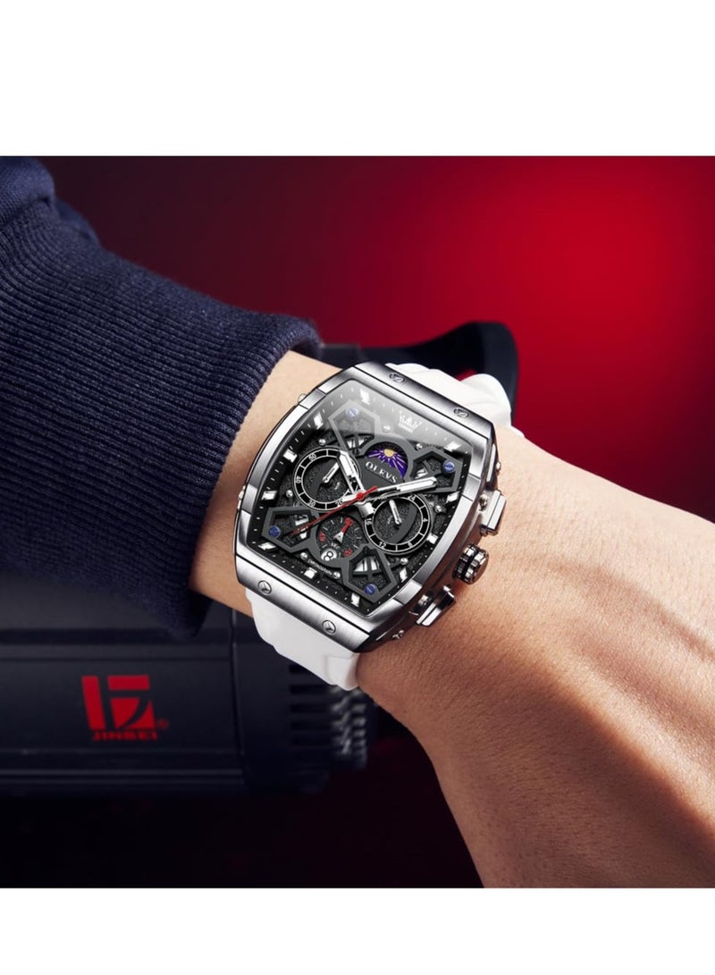 أوليفز ساعة OLEVS كرونوغراف مقاومة للماء ومتعددة الوظائف للرجال كوارتز 2942 - Image 2