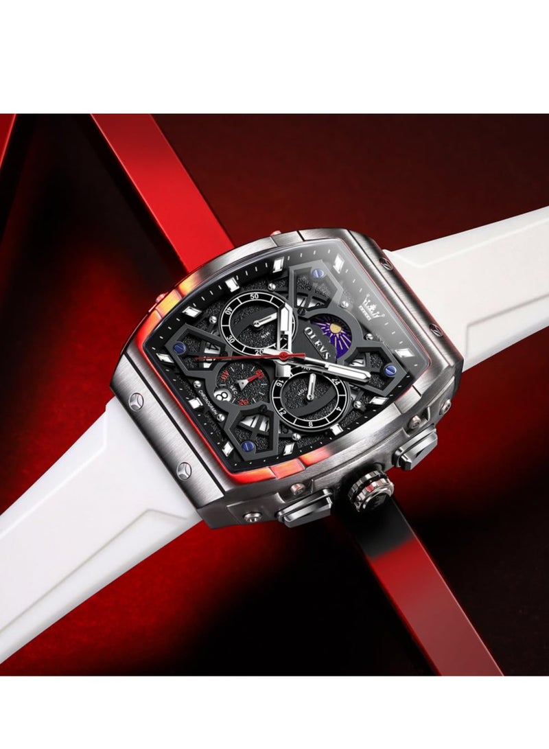 أوليفز ساعة OLEVS كرونوغراف مقاومة للماء ومتعددة الوظائف للرجال كوارتز 2942 - Image 5