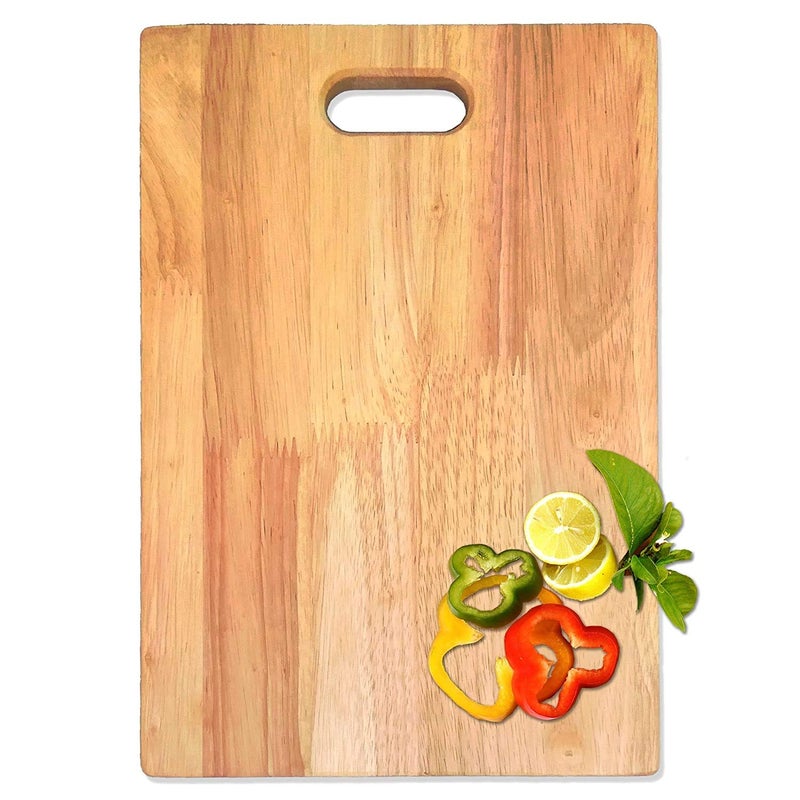 Tilak Venture Heavy Duty Natural Bamboo Chopping Board for Kitchen Fruits Vegetables Cutting Slicing Board 30 x 20 cm - Image 1