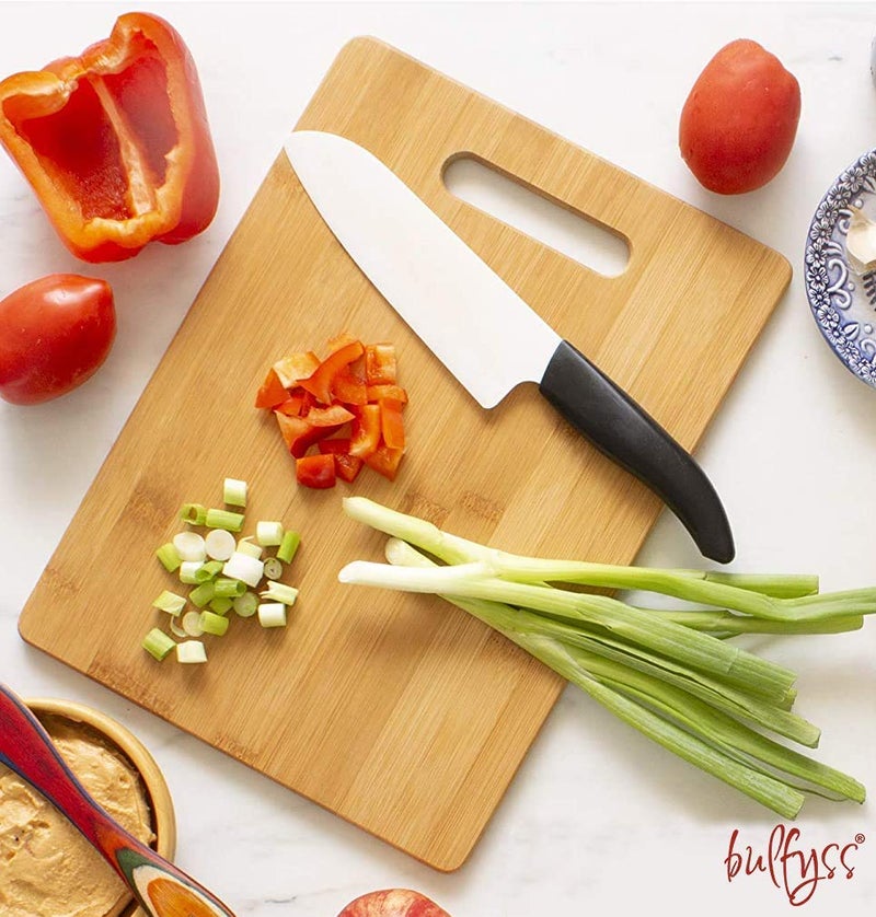 Tilak Venture Heavy Duty Natural Bamboo Chopping Board for Kitchen Fruits Vegetables Cutting Slicing Board 30 x 20 cm - Image 4