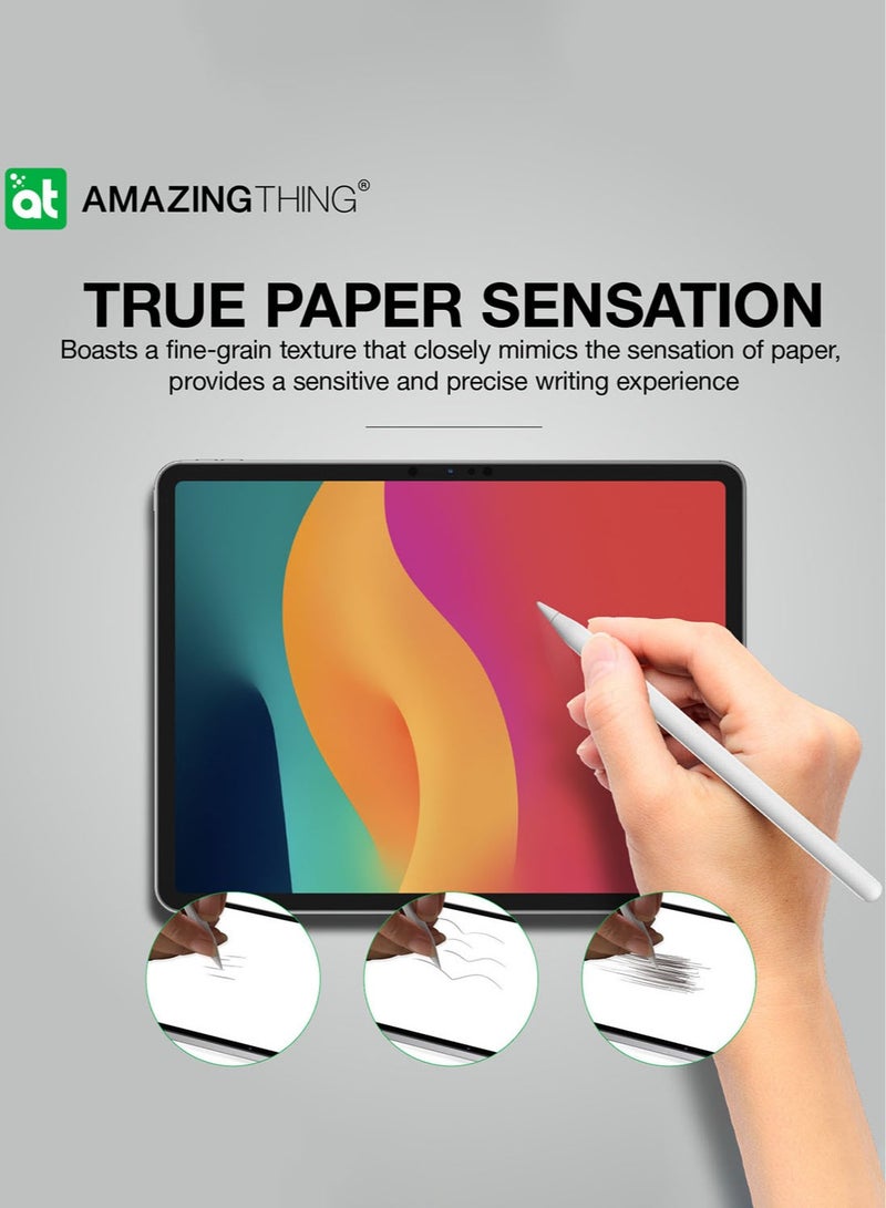 AMAZINGthing ورقة مذهلة تصميم رسم فيلم حماية شاشة iPad Pro 13 بوصة M4 (2024) مع محاكاة نسيج ورق كينت للرسومات/الرسم/الكتابة - Image 2