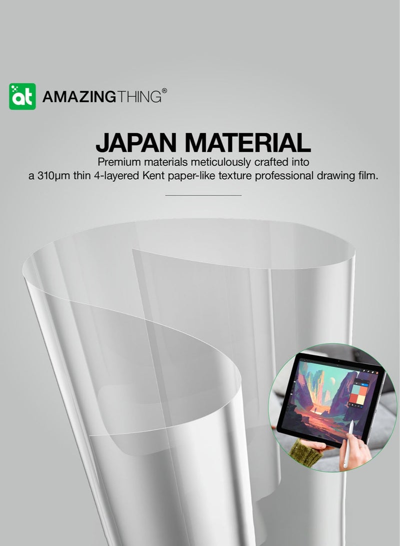 AMAZINGthing ورقة مذهلة تصميم رسم فيلم حماية شاشة iPad Pro 13 بوصة M4 (2024) مع محاكاة نسيج ورق كينت للرسومات/الرسم/الكتابة - Image 3