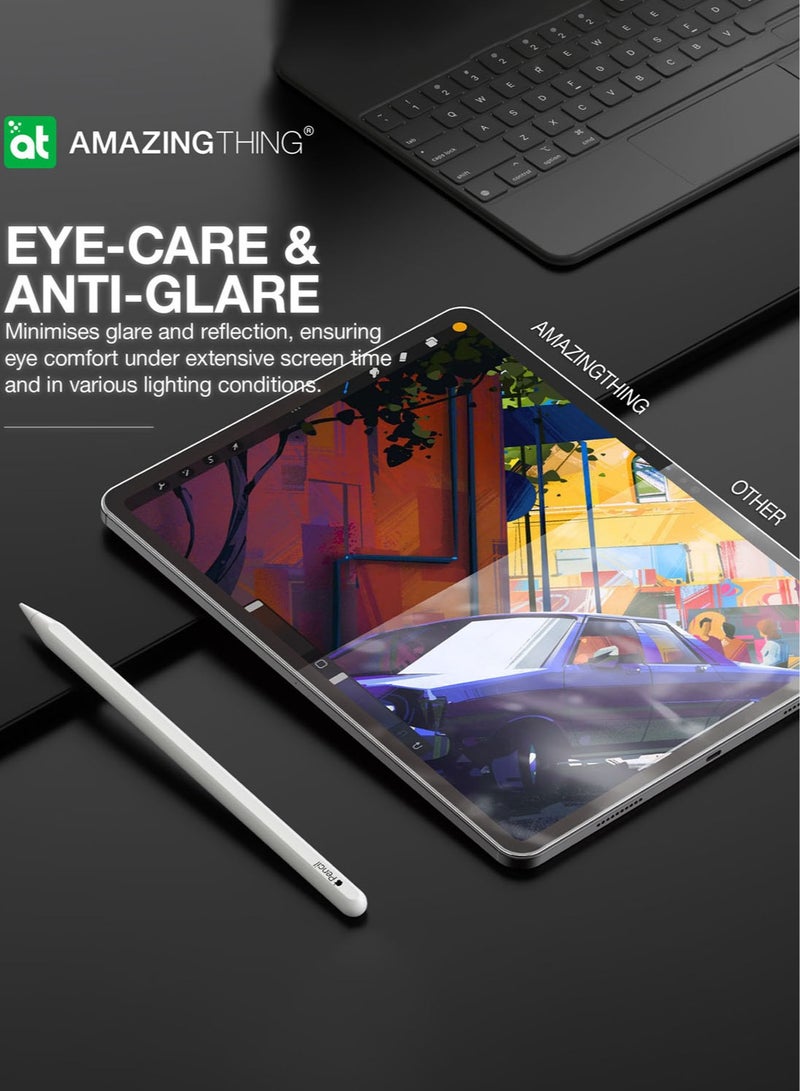 AMAZINGthing ورقة مذهلة تصميم رسم فيلم حماية شاشة iPad Pro 13 بوصة M4 (2024) مع محاكاة نسيج ورق كينت للرسومات/الرسم/الكتابة - Image 5