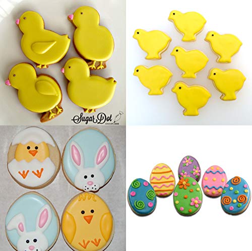 Maykito Easter Cookie Cutter Set - 7 piece - Egg, Carrot, Bunny, Flower, Chick, Bunny Face and Butterfly - Image 4