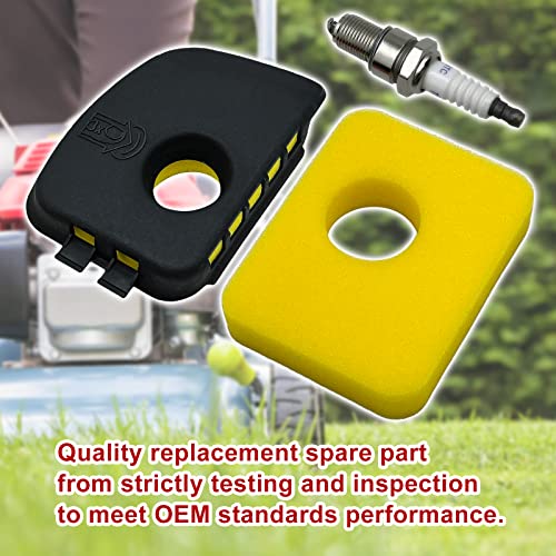 RayTour Air Cleaner Replacement Foam Filter 799579 fit for B.S. Engine Air Filters Spark Plug compatible with Briggs and Stratton Lawn Mower - Image 2