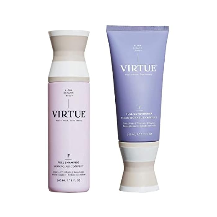 Virtue Full Sulfate Free Volumizing Shampoo and Conditioner Set Thickens, Safe for All Hair Types, Color Safe - Image 1