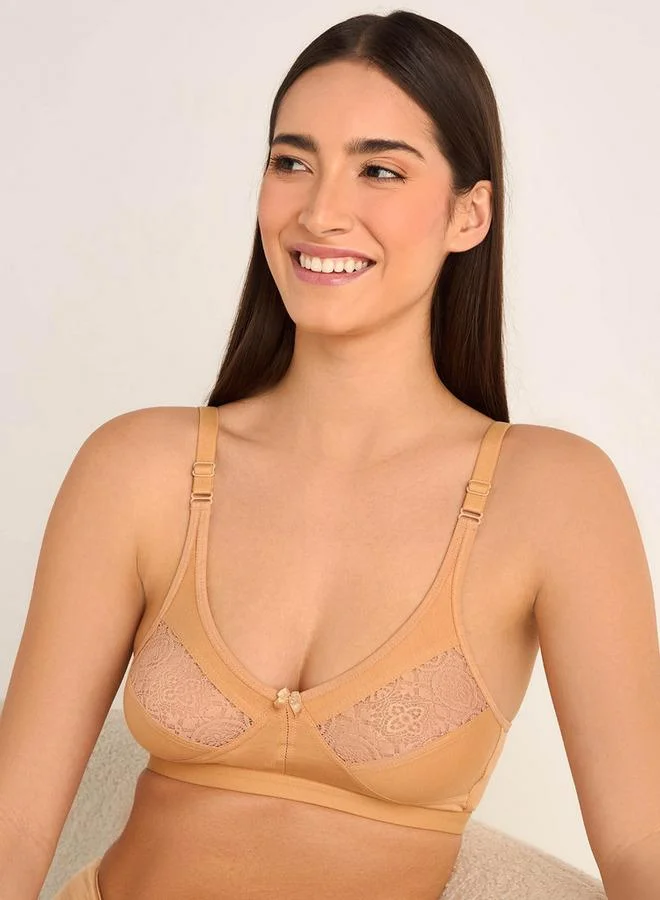 Splash FAV Balconette Bra with Lace Detail