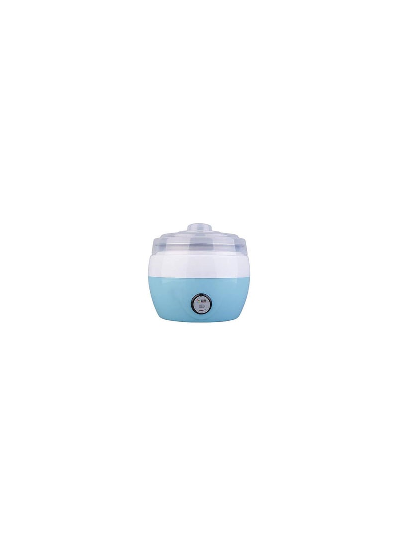 Stainless Steel Automatic Yogurt Maker DIY Delicious Yoghurt Container Flavour Your Home Made Yoghurt to Your Taste, Blue