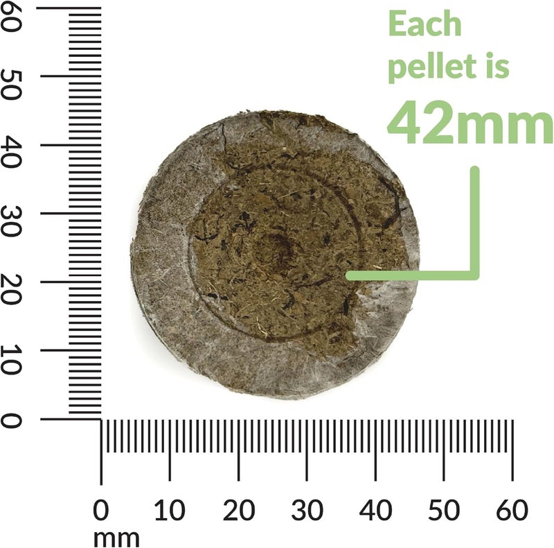 Jiffy Plant Starter Pellets - Compact Organic Seedling Peat Pellets Refill - 42mm, 5 Pack, Peat Soil - Image 3