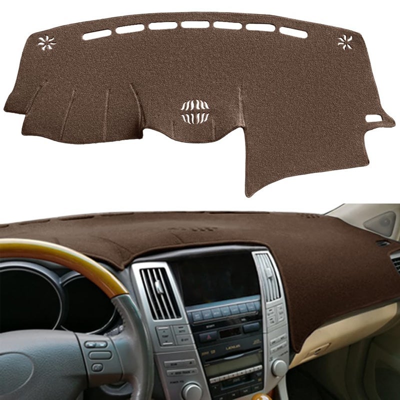 Fcovergurus Dash Cover Mat Custom Fit for 2004-2006 Lexus RX330,2007-2009 RX350, 2006-2008 RX400h, Dashboard Cover Pad Carpet Protector (Dark Brown) F82 - Image 2