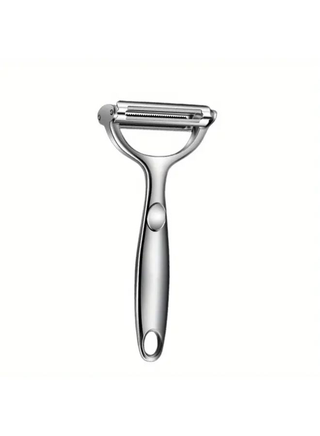 Stainless Steel Vegetable Peeler And Cutter 1pc Multifunctional Kitchen Tool - Image 5