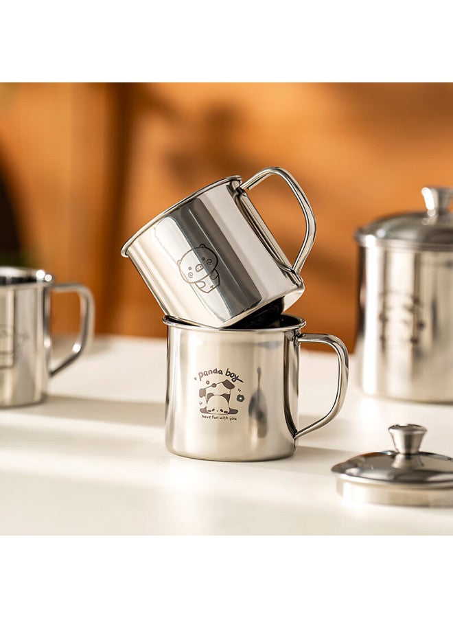 Onlycook Food Grade 316L Stainless Steel Water Cup With Lid Milk Cup Mouth Cup Children Kindergarten Baby Cup Little Pig - Image 2