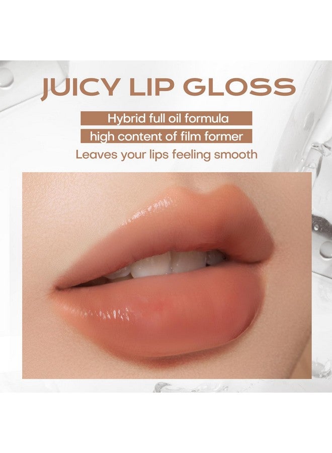 Mistine Makeup Lip Gloss Lip Plumber Non-sticky Tinted Lip Gloss Infused with 1% Peptide Moisturizing Shiny Lip Tint Hydrating Lifter Gloss Lightweight Feeling Lip Oil J01 Until Sunset 0.1 fl oz - Image 4