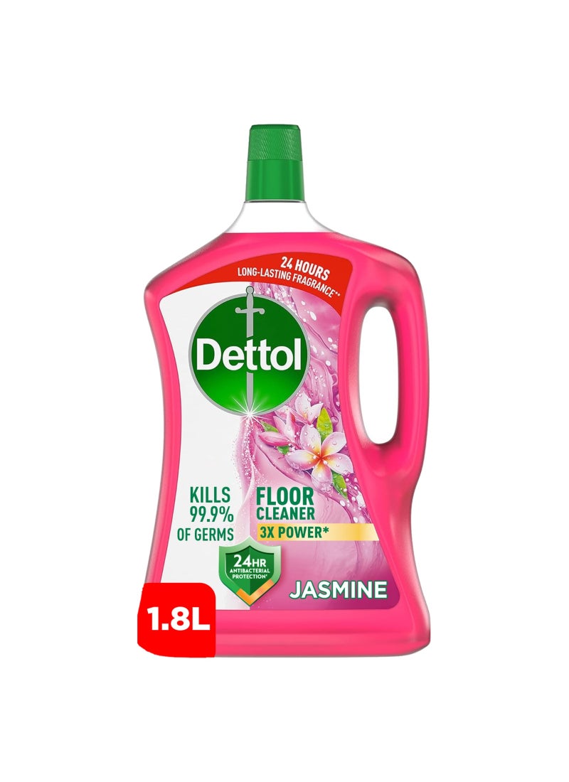 Dettol Jasmine Antibacterial Power Floor Cleaner Pink 1.8Liters - Image 1