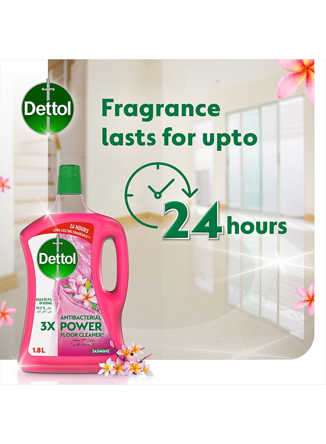 Dettol Jasmine Antibacterial Power Floor Cleaner Pink 1.8Liters - Image 5