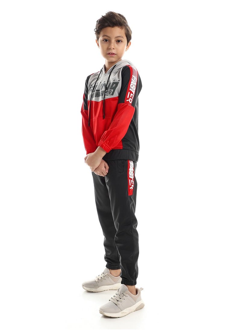caesar Boys Training Suit With Pocket multicolour