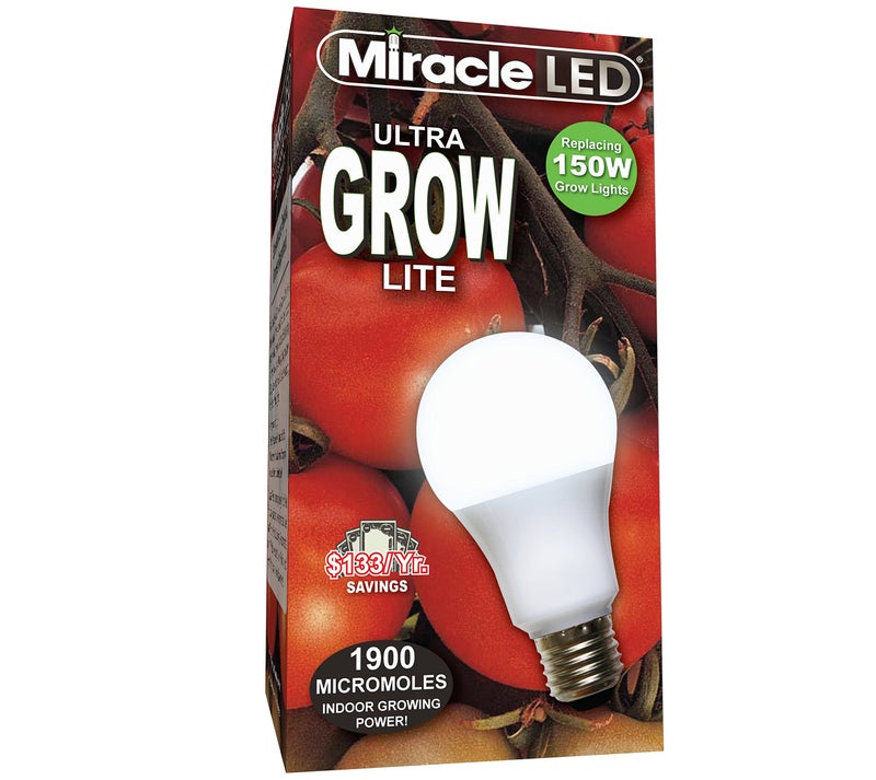 Miracle LED Commercial Hydroponic Ultra Grow Lite - Replaces up to 150W - Daylight White Full Spectrum LED Indoor Plant Growing Light Bulb For DIY Horticulture & Indoor Gardening (605188) - Image 4