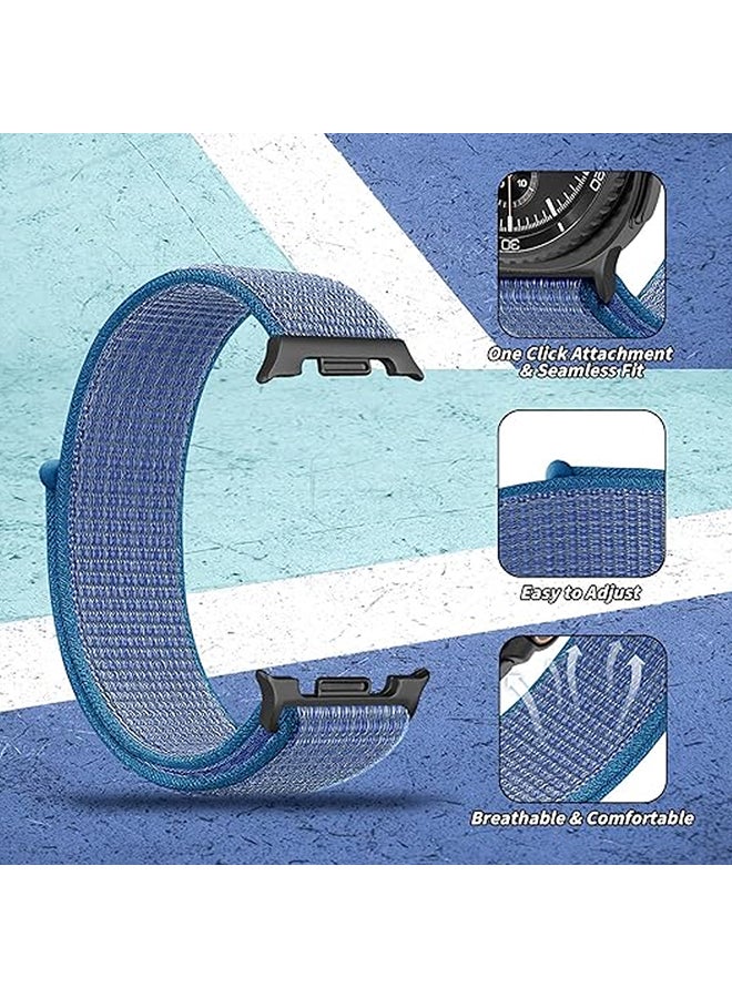 O Ozone Nylon Straps For Samsung Galaxy Watch 8 44mm 40mm/Galaxy Watch 8 Classic 46mm, Soft Sport Adjustable Replacement Strap for Men Women- Pack of 2 - Image 2