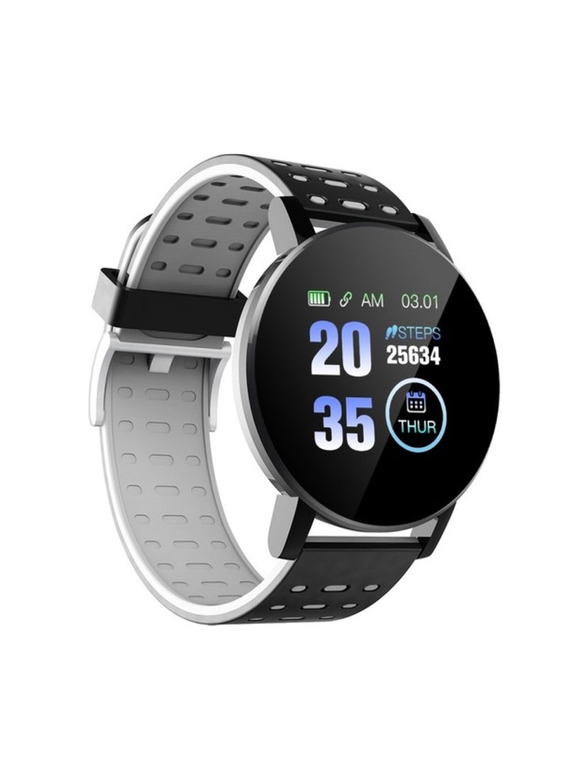 moodix - MOODIX WE23K18B Smart Watch - Health and Fitness Tracker, iPhone and Android Compatible, Black-Grey - Image 1