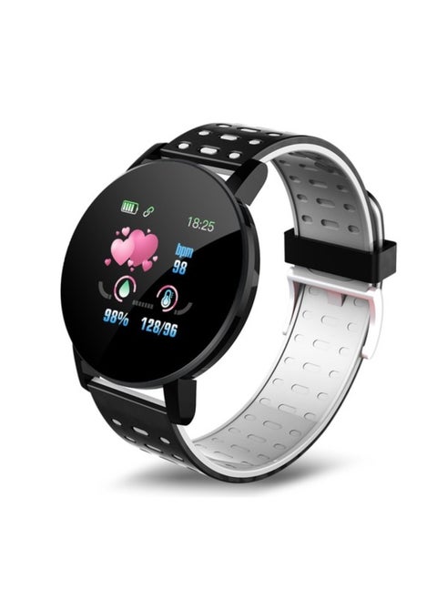 MOODIX WE23K18B Smart Watch - Health and Fitness Tracker, iPhone and Android Compatible, Black-Grey