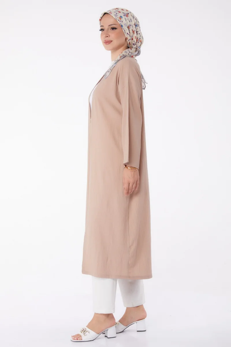 Tofisa Plain Medium Women's Mink Cardigan - 13236