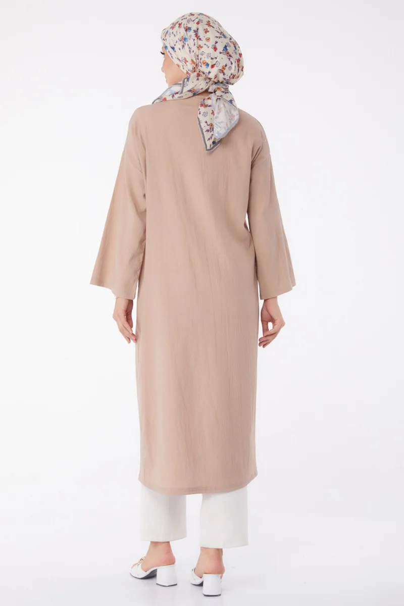 Tofisa Plain Medium Women's Mink Cardigan - 13236