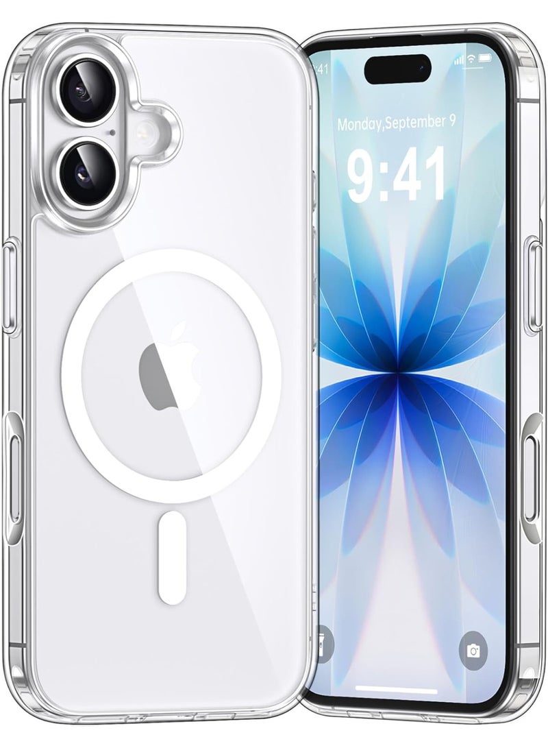 Magnetic Cover Compatible with iPhone 17 Transparent Hard PC Anti-Scratch Shockproof Case with Bumper in Flexible Soft TPU Transparent. - Image 4