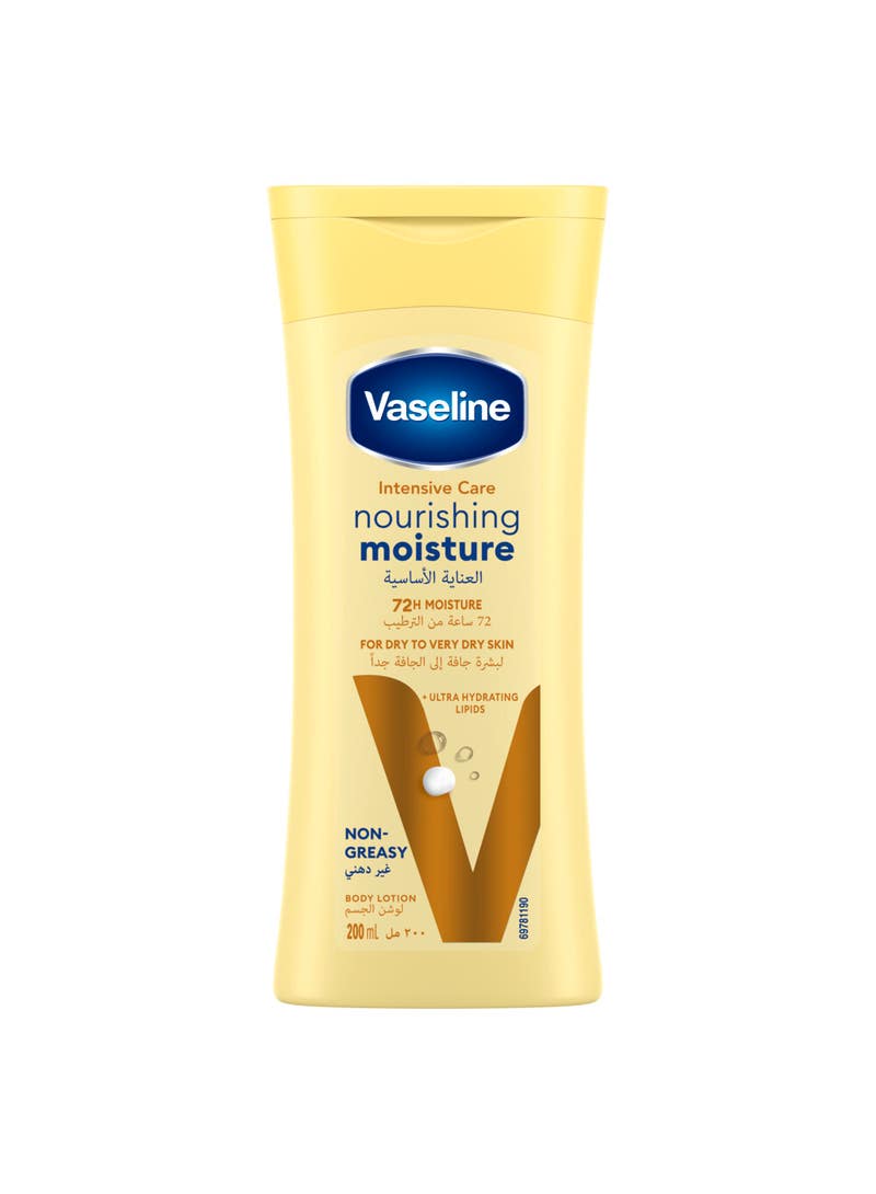 VASELINE Intensive Care Body Lotion, Nourishing Moisture, 200ml