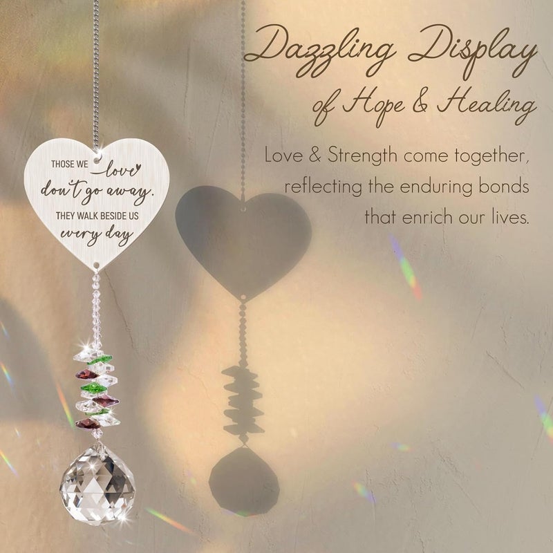 Einanmut Memorial Gift Crystal Suncatcher, Bereavement Gifts for Loss of Mum, Dad - Thinking of You Gifts, Sorry for Your Loss Gifts - Sympathy Gift Remembrance Gifts Condolence Gifts for Loss of Loved One - Image 3