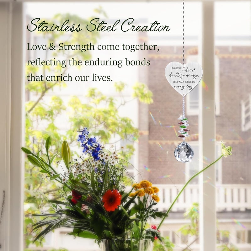 Einanmut Memorial Gift Crystal Suncatcher, Bereavement Gifts for Loss of Mum, Dad - Thinking of You Gifts, Sorry for Your Loss Gifts - Sympathy Gift Remembrance Gifts Condolence Gifts for Loss of Loved One - Image 4