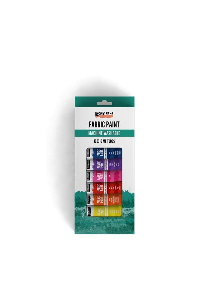 بينتارت طلاء القماش قابل للغسل في الغسالة 10 ألوان × 16 مل / أنبوب