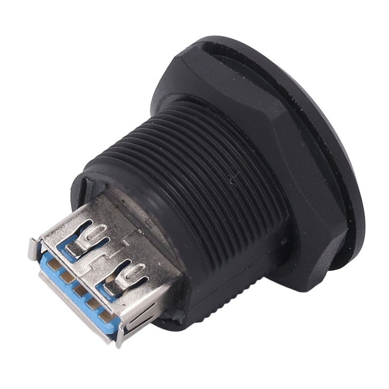 الوصلة اللوحية للتثبيت USB 3.0 المقاومة للماء بمعيار IP67، من أنثى إلى أنثى بقفل ملولب للبيئات القاسية - موصل نحاسي، غلاف من PA66 مثبط للهب V-0، بتصميم مريح للاستخدام في اللوحات - Image 5