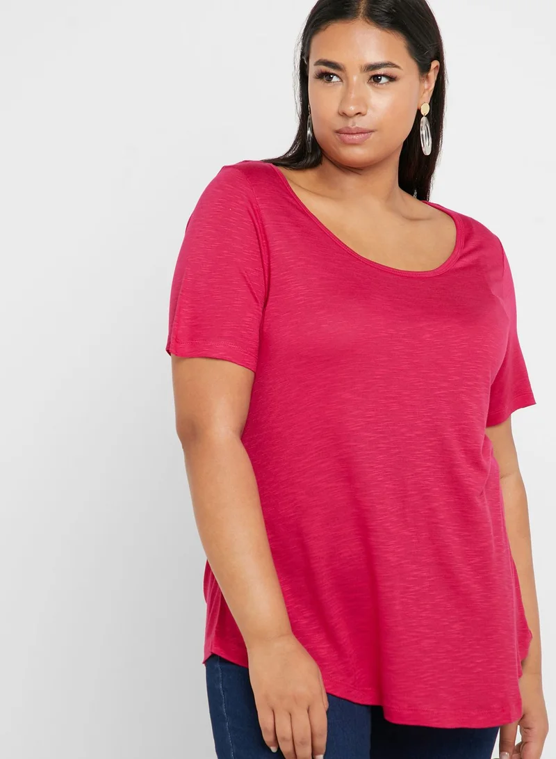 EVANS Scoop Neck T-Shirt