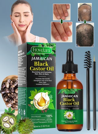 60ml Jamaican Black Cold Pressed Castor Oil for Hair and Skin Care Eyelashes and Eyebrows Hair Loss & Dry Damaged Hair Nourishment Scalp Stimulates Hair Growth for Men & Women - pzsku/Z472FAF29EAF0B90FB4C8Z/45/_/1720426896/57b916df-7127-4190-82fe-902266b40974