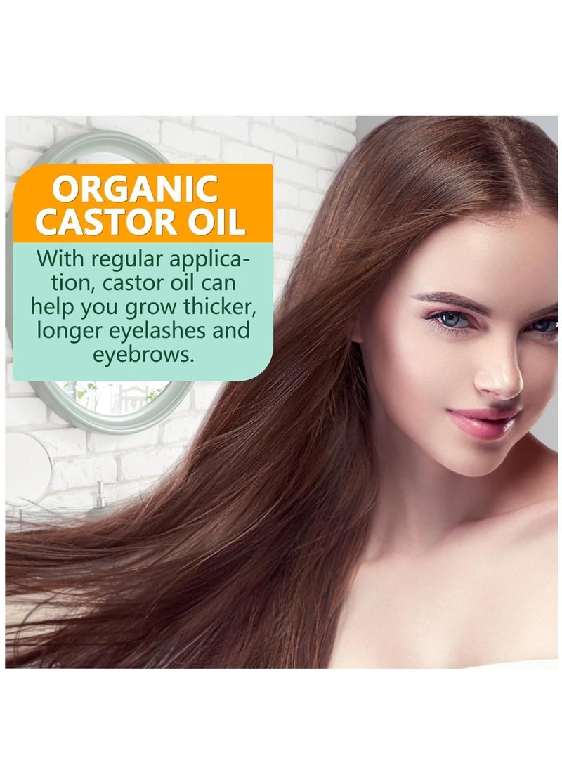 Frovetani - 60ml Jamaican Black Cold Pressed Castor Oil for Hair and Skin Care Eyelashes and Eyebrows Hair Loss & Dry Damaged Hair Nourishment Scalp Stimulates Hair Growth for Men & Women - Image 1