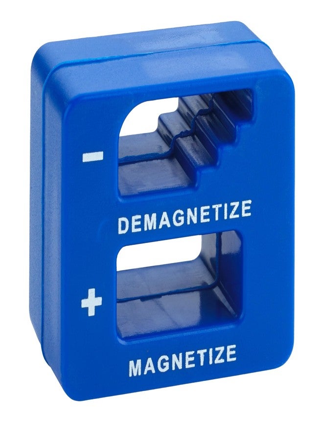 MeasuPro Demagnetizer and Magnetizer for Screwdrivers Tips, Bits, and Small Tools, Large or Big Screws, Drills, Drill Bits, Sockets, Nuts, Bolts, Nails and Precision Construction Tools - Blue - Image 1