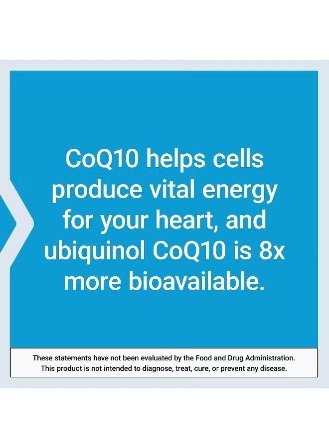 لايف Super Ubiquinol CoQ10 مع دعم ميتوكوندريال محسن، صحة القلب القوية ودعم إنتاج الطاقة الخلوية، قابلة للامتصاص جدا، خالية من الغلوتين، غير المعدلة وراثيا، 100 ملغ، 60 حبة ناعمة - Image 2