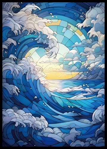 Kiiransr MTG Card Sleeves Island Ultra Clear Front Matte Finish Back 100 Count Standard Size Matte Art Sleeve for Magic The Gathering - Image 1