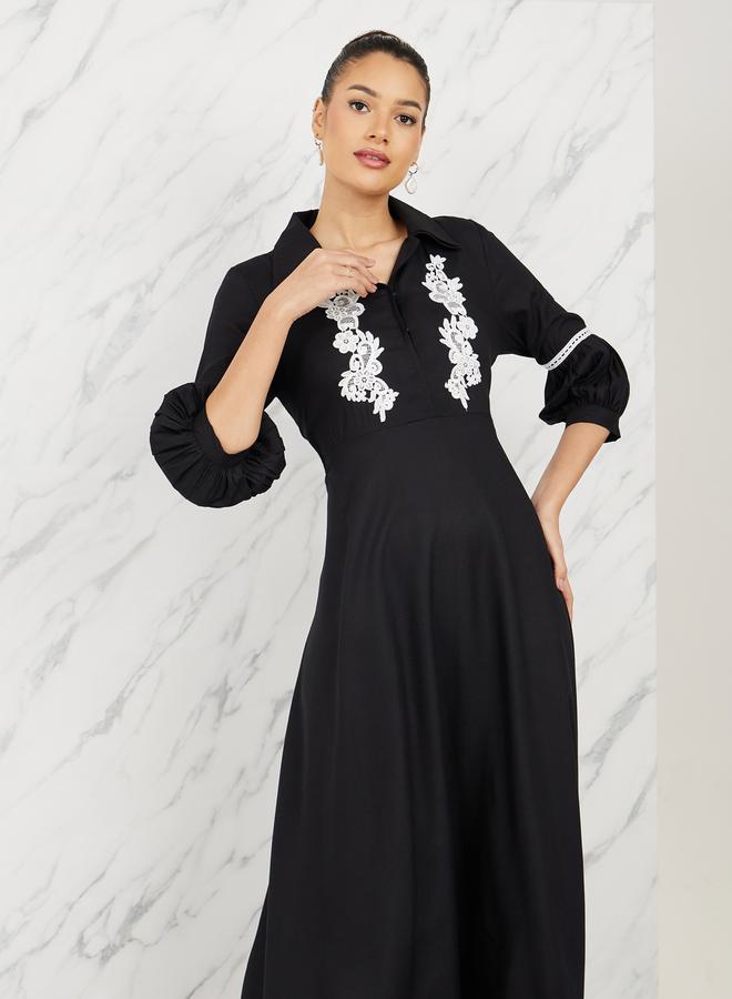 Styli Floral Embroidered Dress  - Image 2