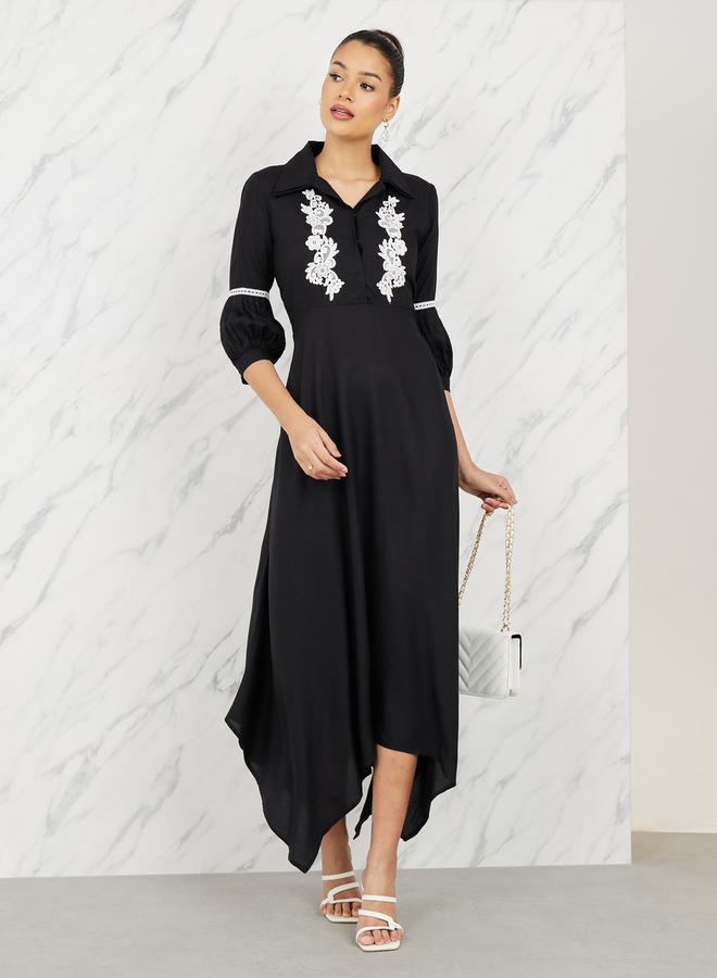 Styli Floral Embroidered Dress  - Image 1