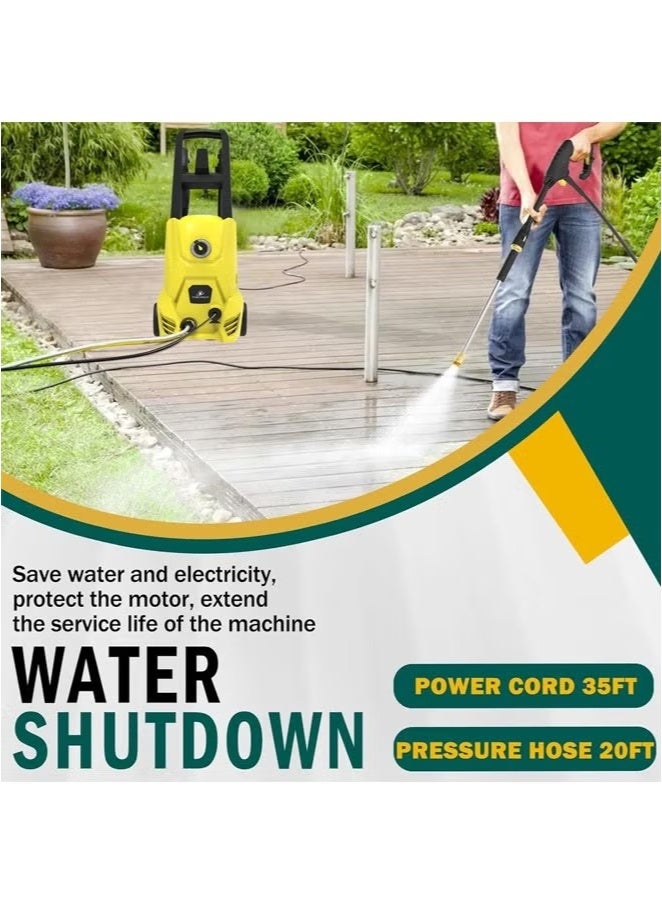 TOSCANA U 1500W Portable High Pressure Automatic Car Washer with 3M Long Hose  - Image 4