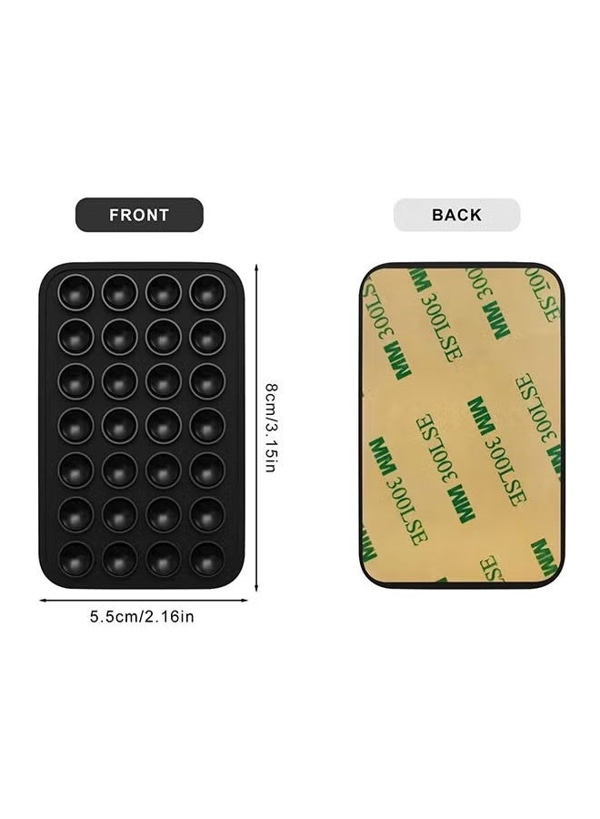 5 قطع من حامل الهاتف بالشفط، قبضة شفط سيليكون للهاتف متوافقة مع حافظات iPhone وAndroid، حامل ملحقات الهاتف المحمول بدون استخدام اليدين، قبضة هاتف لاصقة لمقاطع فيديو TikTok والصور الشخصية (2 وردي، أسود، 2 أبيض) - Image 5