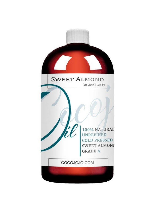 Dr Joe Lab Almond Oil 16 Oz 100% Pure Natural Sweet Almond Oil Cold Pressed Unrefined Extra Virgin For Hair Skin Body Nail And Beard Carrier Oil For Essential Oils Moisturizing & Nourishing - Image 2