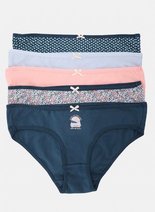 Carina Pack of 5 Colored Bikini Panties - Image 1