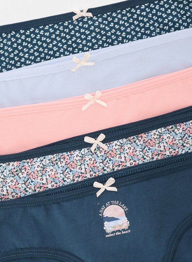 Carina Pack of 5 Colored Bikini Panties - Image 3