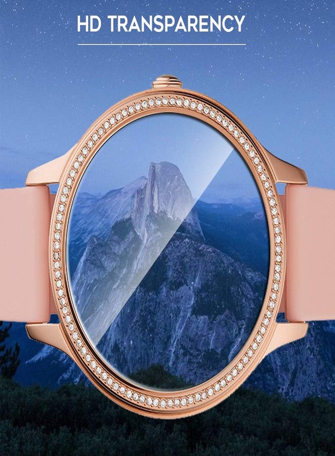 Orzero (3 Pack) Tempered Glass Screen Protector Compatible for Fossil Gen 5E 42mm/Fossil Gen 5E 44mm Smartwatch, 2.5D Arc Edges 9 Hardness High Definition Anti-Scratch Bubble-Free - Image 4