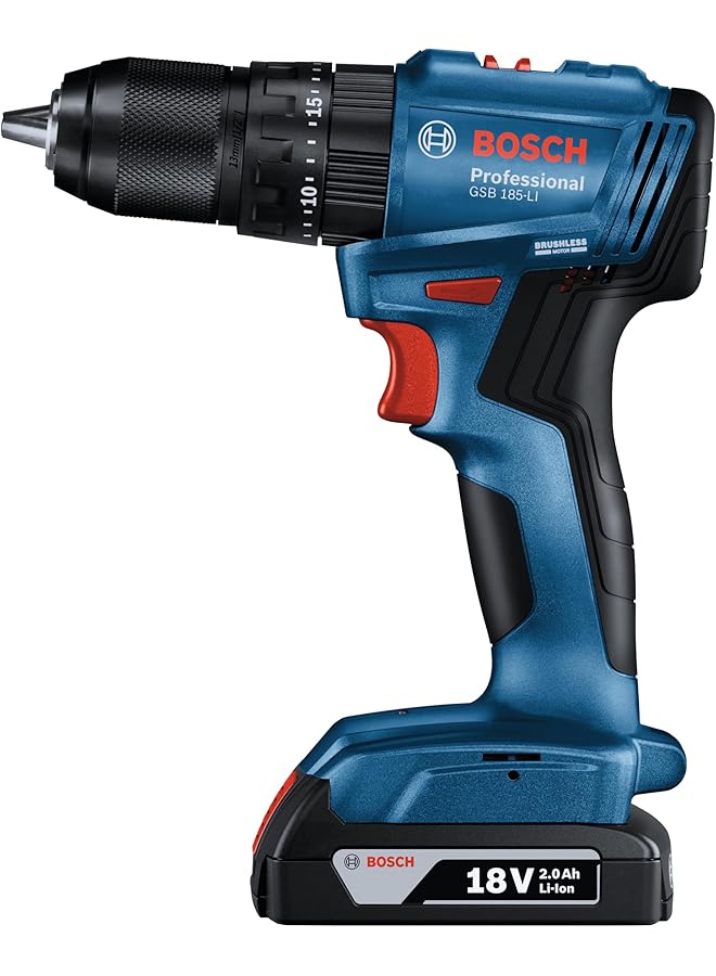 BOSCH Professional Gsb 185 Li Screwdriver Cordless Brushless Tools 0 601 9K3 1L1 - Image 3
