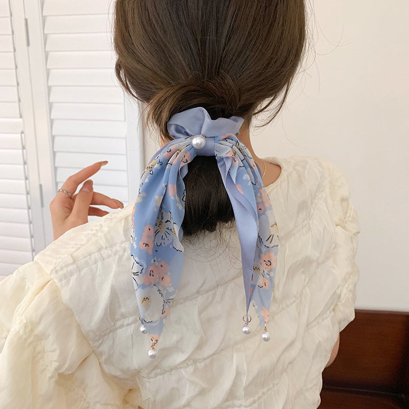 New Style Bow Ribbon Headline Summer Fresh Women'S Ponytail Floating New Style Hair Tie French Elegant Hair Rope Hair Rope - Image 4