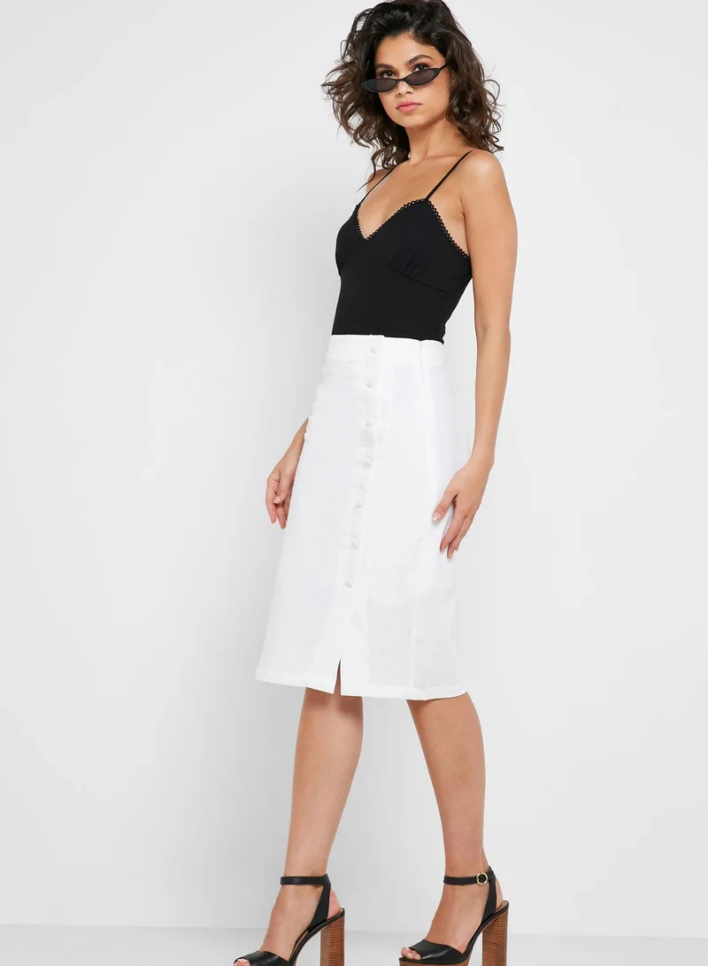 FOREVER 21 Button Down Pencil Skirt