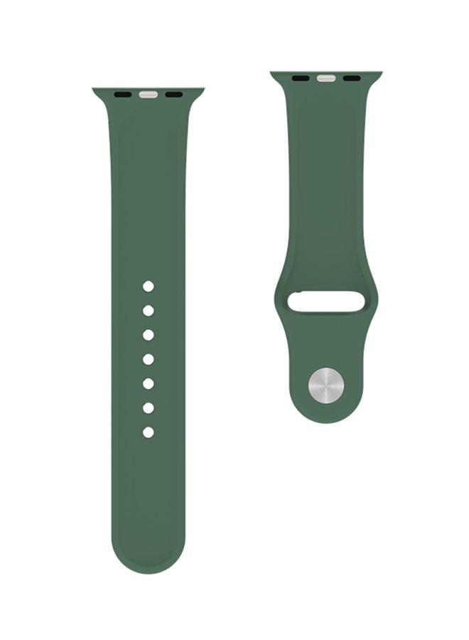 BeHello Silicone Strap For Apple Watch 42/44mm Green - Image 3